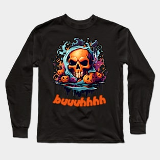 Buuhhhh-Halloween Haunt Long Sleeve T-Shirt